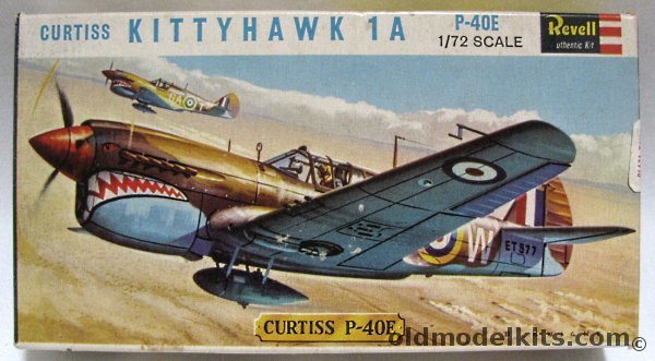 Revell 1/72 Curtiss Kittyhawk 1A (P-40E Warhawk) - Great Britain Issue, H623 plastic model kit